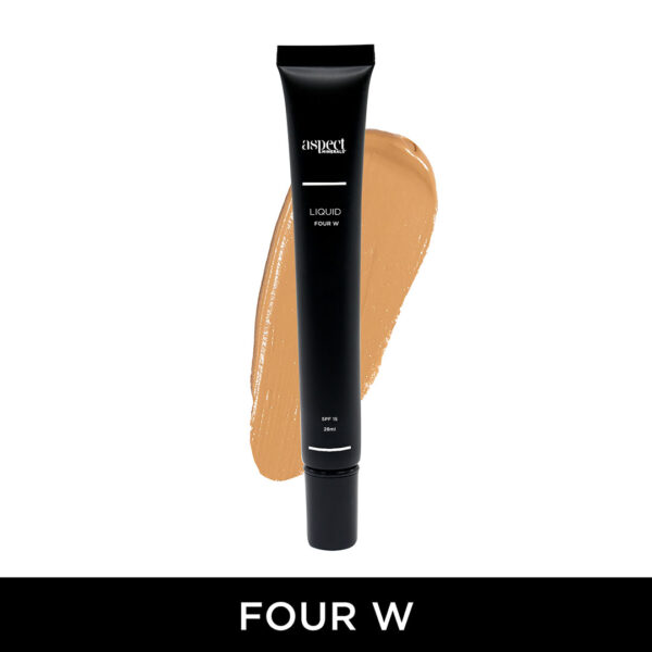 Jessie E Makeup & Beauty-Aspect Minerals-4W_Liquid Four_Tan|Warm_Swatch_Number_Base